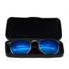 China Mirror Effect Hard Shell 15.1cm Plastic Glasses Case wholesale