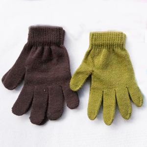 China 2017 New Style cheap price warm cozy colorful acrylic knitted five fingers cheap magic gloves for girls ladies supplier