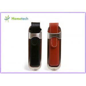 Personalized Leather USB Flash Drive with Customized Silk-screen Logo