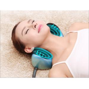 China Home and Car Head Neck Massaging Pillow with Heating , Blue Color wholesale