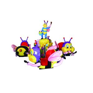 Diameter 6 M Helicopter Amusement Ride Up And Down Revolving Park Ride 8 Seats