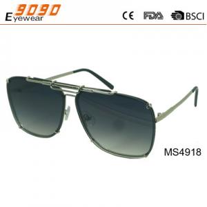 China 2018 rectangle fashion metal with 100% UV protection lens, suitable for men and women supplier