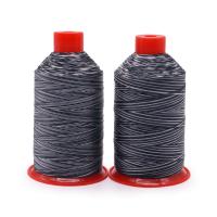 China 250g/cone High Tenacity Nylon Rainbow Bonded Thread Cotton Waxed Thread for Crochet on sale