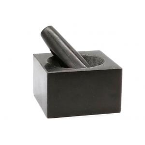 Natural Granite Mortar Pestle Set Square For Herb Spice