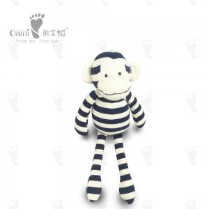 32cm 100 Cotton Stuffed Animals Black White Stripe Zebra Plush Toy Monkey Mascot