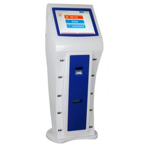 China Saw / Infrared / Resistance / Capacity Touch Screen Lobby Kiosk With Fingerprint Reader supplier
