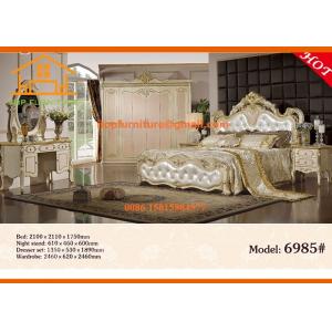 China new Import antique luxury italian european bedroom furniture set wholesale