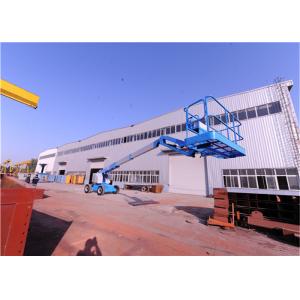 Solid Tires Straight Boom Manlift ,Indoor Boom Lift Full Time Positive Traction Drive