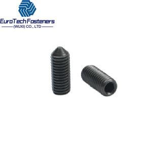 Din 913 Din 914 A2 A4 Black Oxide Cone Point Grub Screw ISO 4027 M6 X 20mm M3 X 5mm M10 M2 5