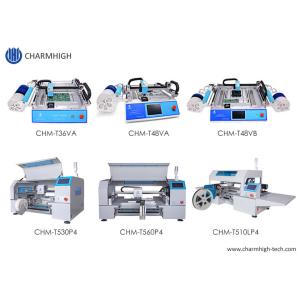 China Picareta de SMT dos tipos da precisão alta 6 e cadeia de fabricação Desktop do PWB de Charmhigh da máquina do lugar supplier