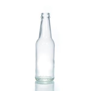 Frosted Amber 16 Oz Glass Soda Bottles For Mexican Coke 330ml