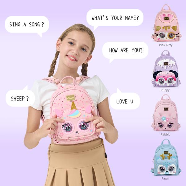 China Superctue カスタム点滅バックパック キッズ スクールバックパック バッグ 6色 音声コントロール wholesale