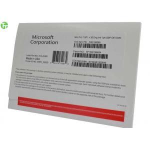 China Windows 7 Professional 32/ 64 Bit SP1 Comes With Disc, COA and Product Key Never Used Full Installation supplier