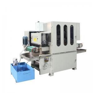 Automatic Sheet Metal Deburring Polishing Machine Three Sand Belt One Wheel