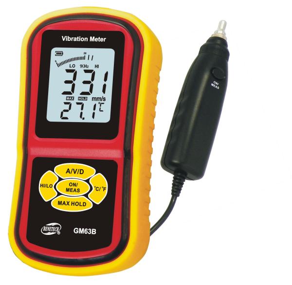 3.5 digits display vibration meter DT-63B with auto power off, max reading hold