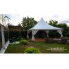 China UV Wateproof Fabric 5m X 5m Pagoda Canopy Tent For Garden French Standard M2 wholesale