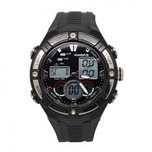Dual time analog waterproof mens digital watches , fashion digital sports watch OEM