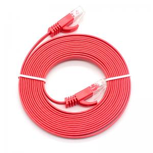 1M Flat Cat5e Network Cable , Ethernet HDPE UTP Cat 6 Patch Cord