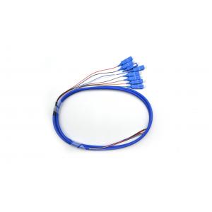 China SC/APC SM 9/125 8 Core 1M Fiber Optic Bundle Pigtail CATV Pigtail Patch Cord supplier