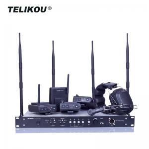 School Stage Wireless Intercom System Four Independent Channels