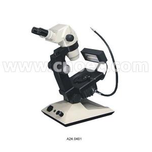 China 65x - 450x Zoom Ratio1/7  Binocular Jewelry Microscope optical-fiber illumination A24.0402 supplier