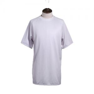 100% Polyester Knitted O Neck Dry Fit Customized Tee Shirts Short Sleeve Printing