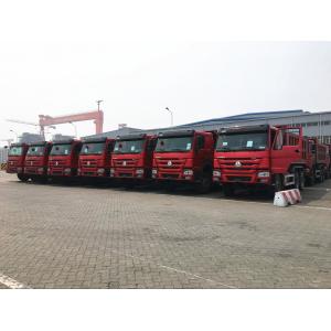 China 25T 336hp 371hp HOWO Dump Truck 6 X 4 10 Wheel Red Color Steering ZF8118 supplier