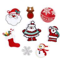 China Embroidered Christmas Applique Patches Xmas Holiday Decorative on sale