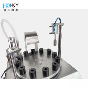 Desktop 10ml Roller Ball Tube Filling And Capping Machine With High Precision Filling Pump