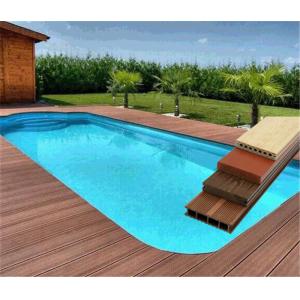 China 60% PVC Powder and 30% Wood Powder WPC Composite Decking Swimming Pool Flooring supplier