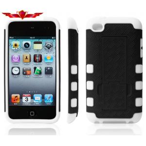 Ipod Touch 4 4G Cases With Holder Multi Color MOQ 500pcs