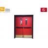 China 45 mm Thick Double Swing Gal. Steel Fire Safety Door/ Red Color/ Powder Coating Finish wholesale
