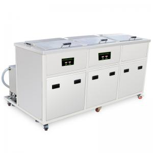 3 Tank Injection Blow Molds Ultrasonic Washing Device , Ultrasonic Cleaning Machine