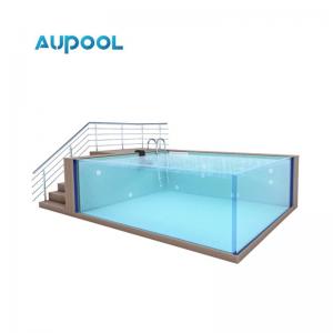 Rise Interior Fiberglass Portable Spa and Swimming Pool with Polymer Material Panels