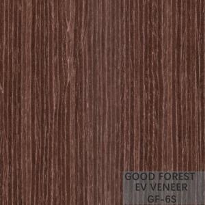 Apricot Brown Wood Veneer Dyed Engineered Veneer For Cabinet Face