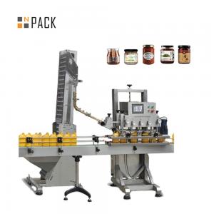China Automatic 6 Wheel Glass Bottle Capping Sealing Packing Machine With Caps Feeder supplier