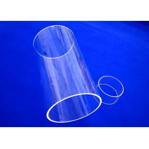 Chemical Resistant Glass Capillary Tube , Flat Bottom Test Tubes Anti Acid Customized Shape Quartz Glass Tube