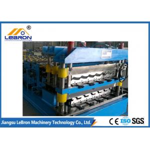 China Speed 15-20m/min Double Layer Roofing Sheet Roll Forming Machine PLC Control Automatic supplier