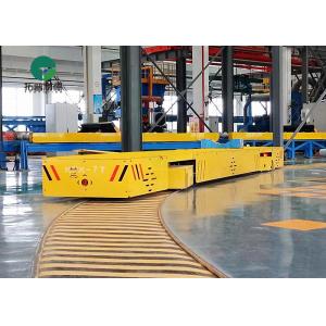 China 7 T battery operated transfer carriage with large table and running on curved rails supplier