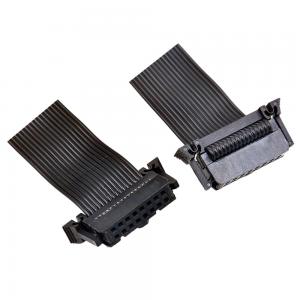 Black Color Flat IDC 40 Pin Ribbon Cable 2.54mm Pitch For Computer Automotive