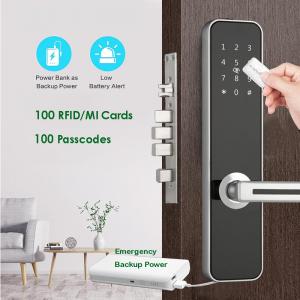 China Combination Smart Door Lock Remote Control For Front Door Silver/Black Optional supplier
