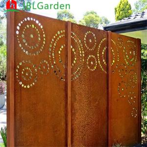 2mm Thick Laser Cut Metal Privacy Panels Freestanding Portable