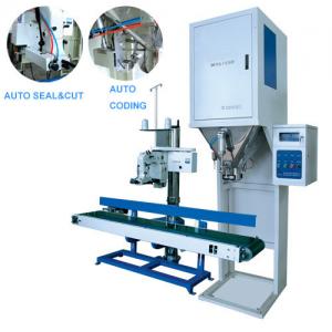 Semi Automatic DCS Packing Machine For 25KGS Woven Bag Auto Sealing Cutting