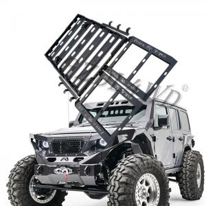 China Black Steel Roof Rack For Jeep Wrangler Jl Roof / Luggage Bar Carrier Roof Rack supplier