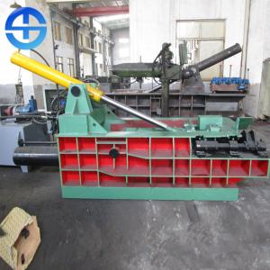 China PLC Scrap Metal Baler Aluminium Scrap Baling Press Machine 18.5 Kw Bale Size 300×300 Mm supplier