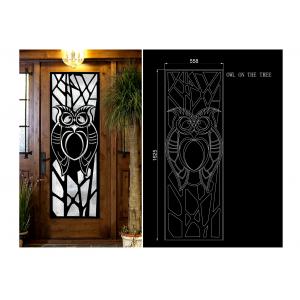 China Erosion Resistance / Fireproof Wrought Iron Glass Square Steel Doors supplier