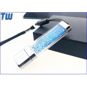 China Acrylic Customized Colorful Diamond LED Light Shinning 2GB USB Flash Pen Drive supplier