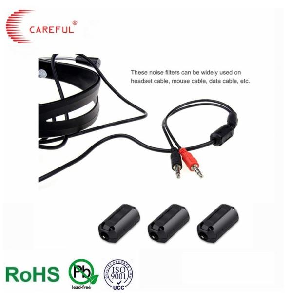 Snap Scrc Type Ferrite Split Core Black Plastic Case Hole 3.5/6.5/7/8/9/10/11/13mm
