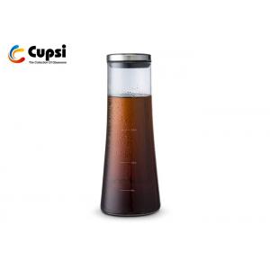 China Removable Cold Brew Coffee Maker 1000ml With Stainless Steel Filter / Lid wholesale