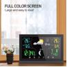 China Accurate Wireless Weather Station Touch Screen Digital Forecast Clock 8 Inch Sheet Size wholesale